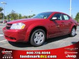 2010 Inferno Red Crystal Pearl Dodge Avenger SXT #37423790