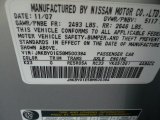 2008 M Color Code for Liquid Platinum Metallic - Color Code: K23