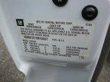 2005 Chevrolet Tahoe LT 4x4 Info Tag
