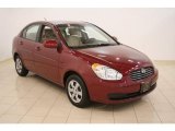 2009 Wine Red Hyundai Accent GLS 4 Door #37493165