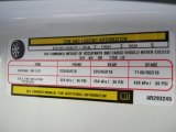 2010 Chrysler Town & Country Touring Info Tag