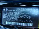 2007 BMW 3 Series 328xi Coupe Info Tag