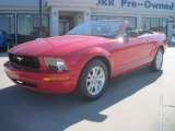2008 Torch Red Ford Mustang V6 Premium Convertible #37532025