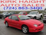 2002 Bright Red Pontiac Sunfire SE Coupe #37531824