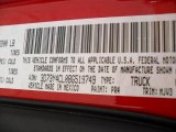 2011 Ram 3500 HD Color Code for Flame Red - Color Code: PR4