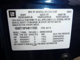 2004 Chevrolet TrailBlazer EXT LT 4x4 Info Tag