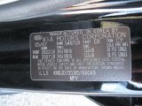 2008 Sorento Color Code for Ebony Black - Color Code: EB