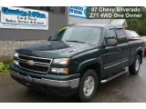 2007 Dark Green Metallic Chevrolet Silverado 1500 Classic Z71 Extended Cab 4x4 #37584790