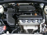 2002 Honda Civic LX Sedan 1.7 Liter SOHC 16-Valve 4 Cylinder Engine