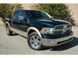 2011 Hunter Green Pearl Dodge Ram 1500 Laramie Crew Cab 4x4 #37638383