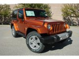 2011 Mango Tango Pearl Jeep Wrangler Sahara 4x4 #37638395