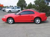 2002 Torch Red Ford Mustang V6 Coupe #37638408