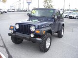 2004 Patriot Blue Pearl Jeep Wrangler Rubicon 4x4 #37638105