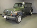 2008 Jeep Green Metallic Jeep Wrangler Unlimited X 4x4 #37699608