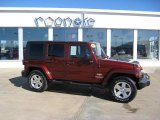 2008 Red Rock Crystal Pearl Jeep Wrangler Unlimited Sahara 4x4 #37699379
