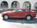 2008 Dark Candy Apple Red Ford Mustang V6 Deluxe Coupe #376687