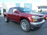 2011 Cardinal Red Metallic Chevrolet Colorado LT Crew Cab 4x4 #37699418