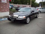 Black Lincoln Town Car in 2009