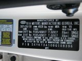 2011 Sorento Color Code for White Sand Beige - Color Code: MBA