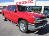 2004 Victory Red Chevrolet Avalanche 1500 Z66 #37777191