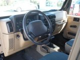 2000 Jeep Wrangler Sahara 4x4 Camel/Dark Green Interior