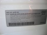 2008 Audi A4 3.2 Quattro S-Line Sedan Info Tag