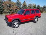 Flame Red Jeep Cherokee in 1997