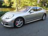 2010 Platinum Silver Metallic Porsche Panamera Turbo #37839393