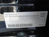 2008 Audi A4 2.0T quattro S-Line Sedan Info Tag