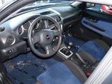 2007 Subaru Impreza WRX STi Blue Alcantara Interior