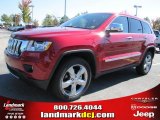 2011 Inferno Red Crystal Pearl Jeep Grand Cherokee Overland #37839477