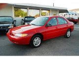 Bright Red Ford Escort in 2001