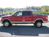 2010 Red Candy Metallic Ford F150 Lariat SuperCrew 4x4 #37887464