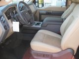 2011 Ford F250 Super Duty Lariat SuperCab 4x4 Adobe Two Tone Leather Interior