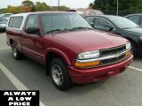 2000 Dark Cherry Red Metallic Chevrolet S10 LS Regular Cab #37896046