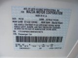 2008 MAZDA6 Color Code for Performance White - Color Code: A2
