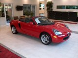 2002 Absolutely Red Toyota MR2 Spyder Roadster #37945616
