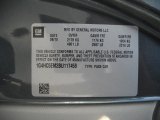 2011 Buick Lucerne CXL Info Tag
