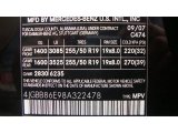 2008 ML Color Code for Verde Brook Metallic - Color Code: 474