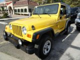 2000 Solar Yellow Jeep Wrangler Sport 4x4 #37946432