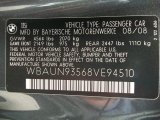 2008 BMW 1 Series 135i Convertible Info Tag