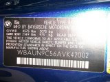 2010 BMW 1 Series 135i Convertible Info Tag