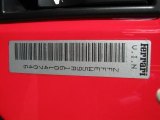 2006 Ferrari F430 Spider Info Tag