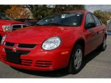 Flame Red Dodge Neon in 2004