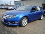 2011 Blue Flame Metallic Ford Fusion SE #37945795