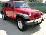 2007 Flame Red Jeep Wrangler Unlimited X 4x4 #38010046