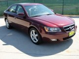 2007 Dark Cherry Red Hyundai Sonata Limited V6 #38010049