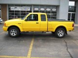 2002 Chrome Yellow Ford Ranger Edge SuperCab 4x4 #3796415