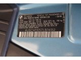 1996 BMW Z3 1.9 Roadster Info Tag