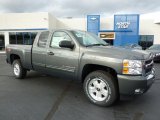 2011 Steel Green Metallic Chevrolet Silverado 1500 LT Extended Cab 4x4 #38076385